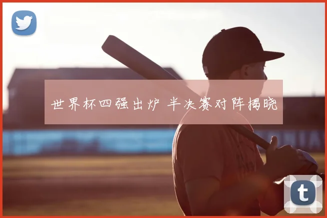 世界杯四强出炉 半决赛对阵揭晓